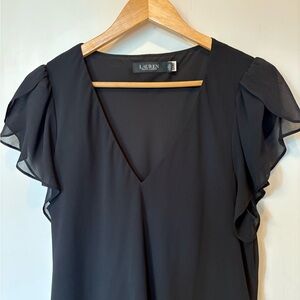 LBD Ralph Lauren size 14. Crepe